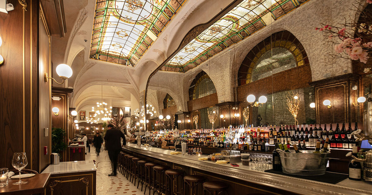 'la grande boucherie' restaurant in new york references ornamental art