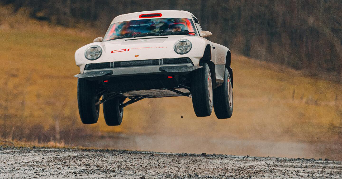 singer builds one-off 1990 porsche 911 safari ready for extreme rally races