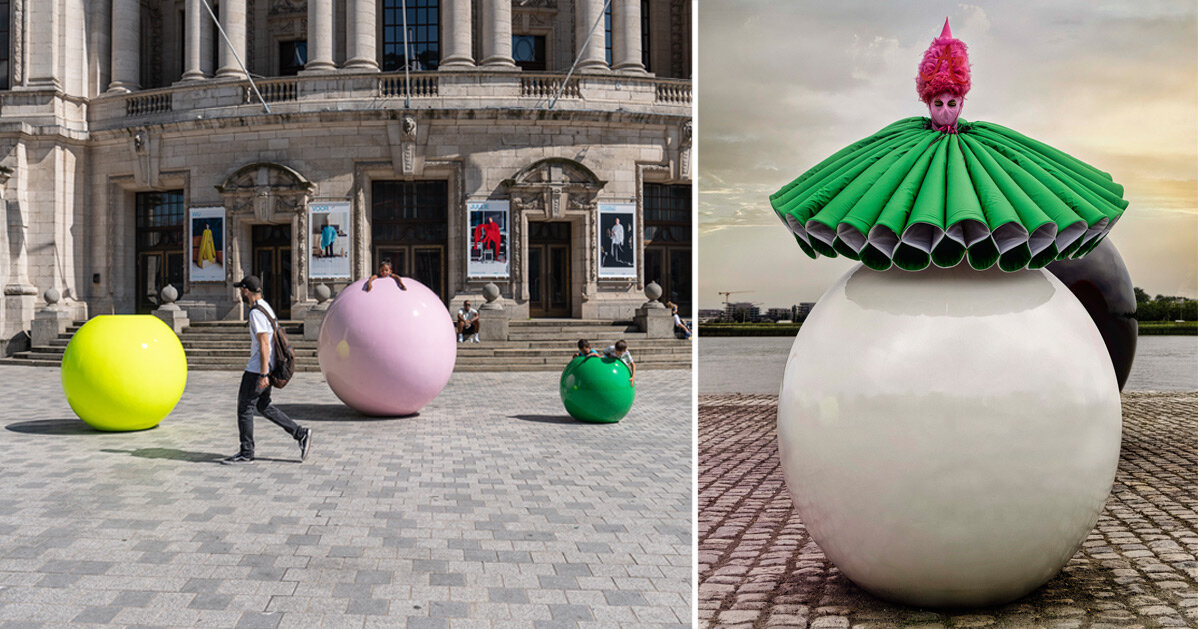 MoMu celebrates reopening with colorful supersize 'fashion balls'