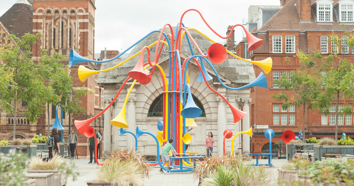 yuri suzuki's sonic bloom installation invites londoners to reconnect