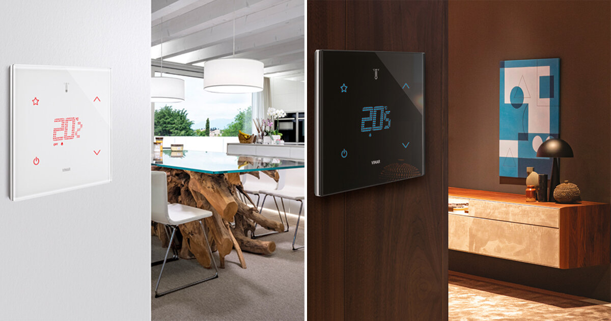 vimar offers touchfree temperature control with eikon tactil device