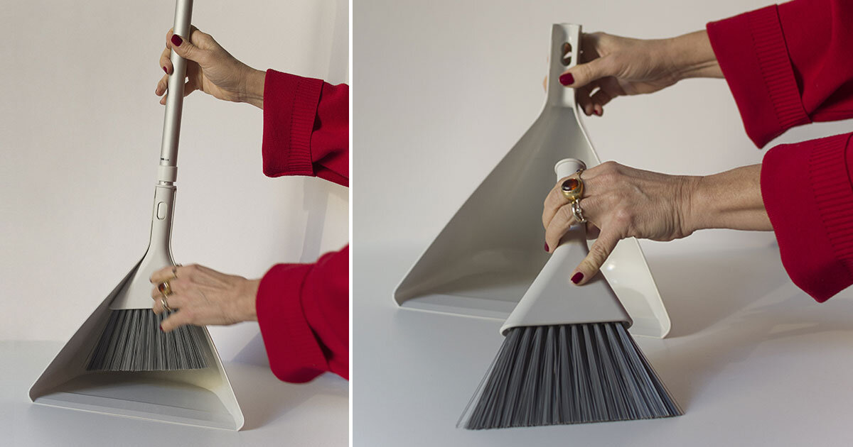 get swept off your feet by studio irvine's dustpan & broom set for MUJI
