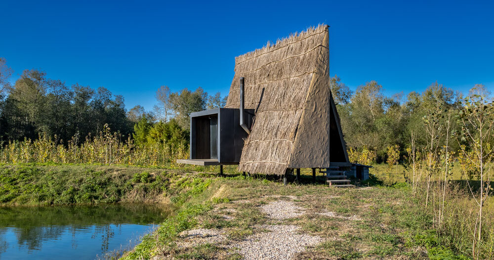 shaygan gostar reinvents architecture of rural iran with a 'wicker house'