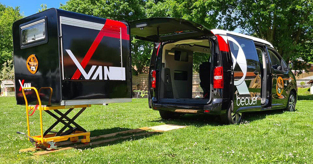 beauer introduces the XVan, an expandable RV extension that sleeps up