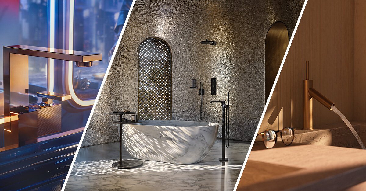 AXOR curates three designer bathroom concepts imagining individual luxury