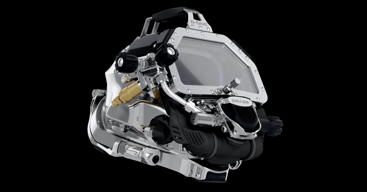 DRASS's DONE diving helmet is designed for better comfort and safety