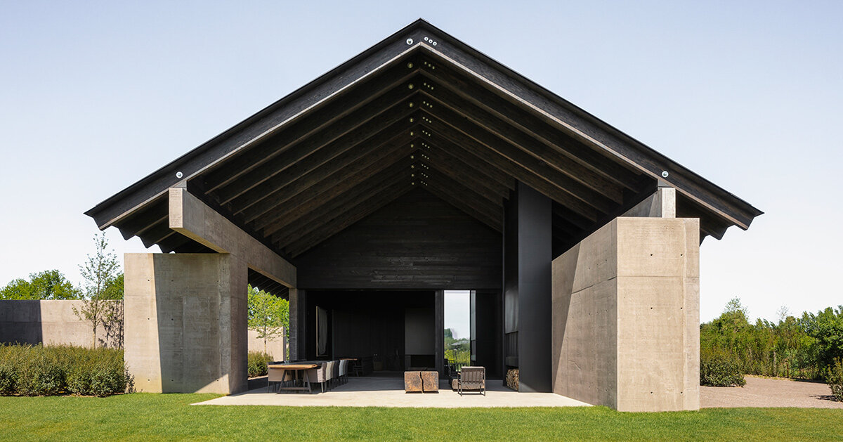 vincent van duysen's winery adds modern twist to traditional