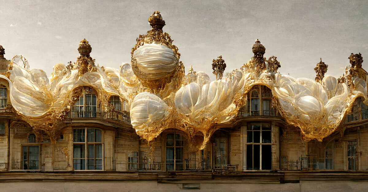 maximalist AI explorations reimagine the versailles palace with