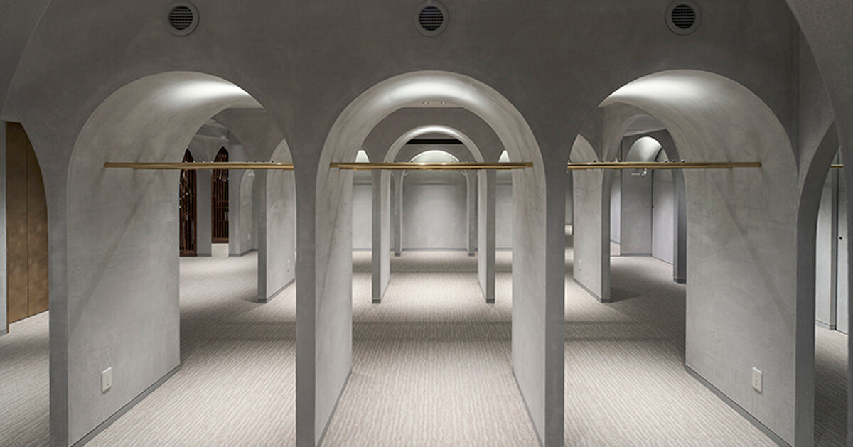 tsutsumi and associates forms labyrinth store in japan with