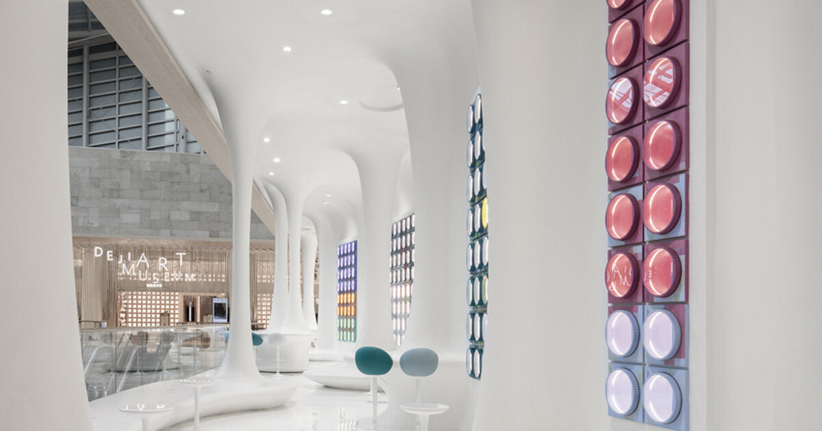 x+living transforms passage into spiritual gallery + store in china