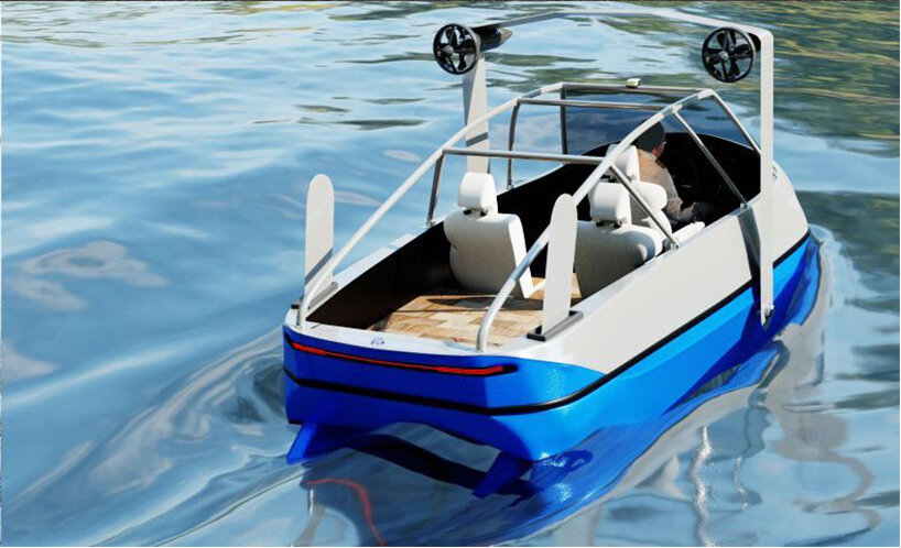 amphibious electric three-wheeler ‘trident LS-1’ optimizes efficiency on land and water