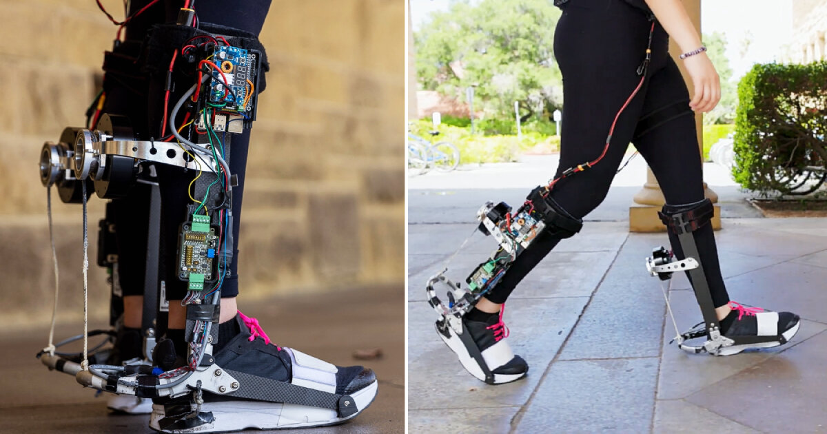 stanford 'exoskeleton' combat boots help people walk faster with less