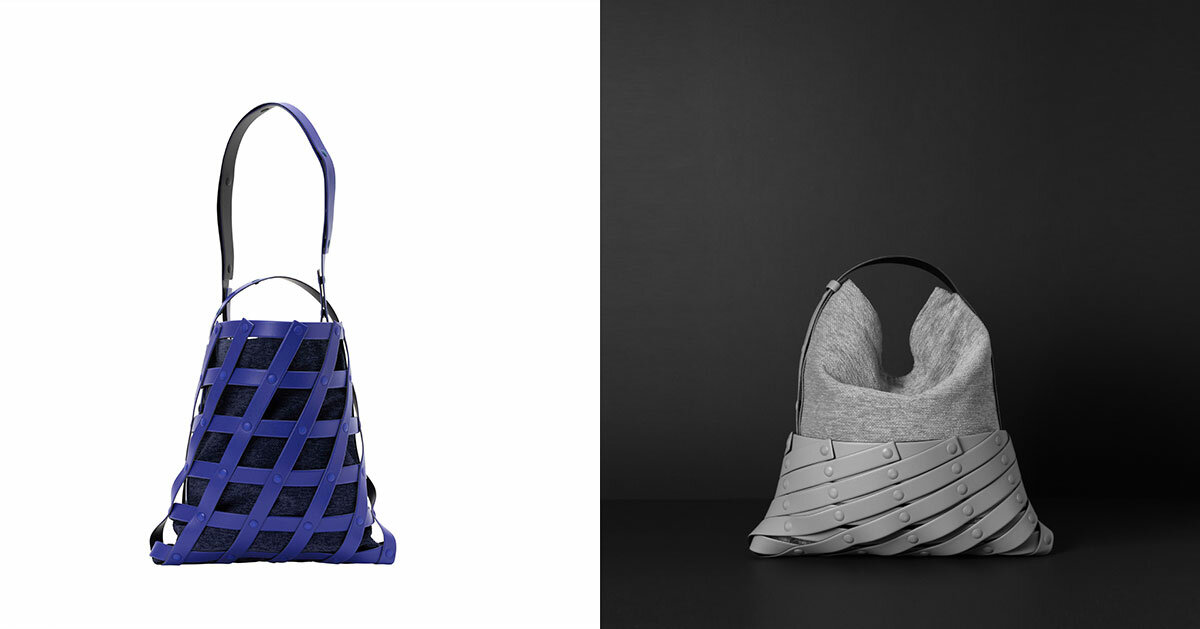 ISSEY MIYAKE's 'spiral grid' bags unfolds into mesh-like design ISSEY MIYAKE's 'spiral grid' bags unfolds into mesh-like design