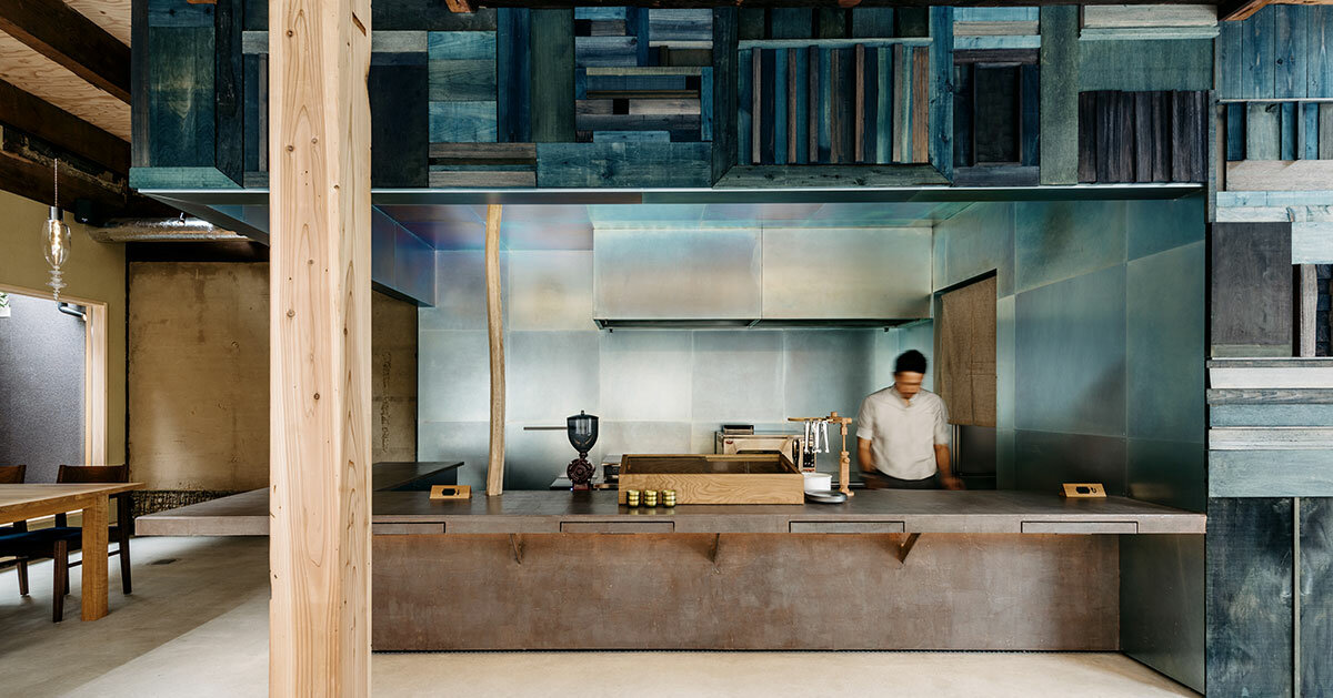 craftsmanship meets industrial aesthetics within cozy café in kyoto