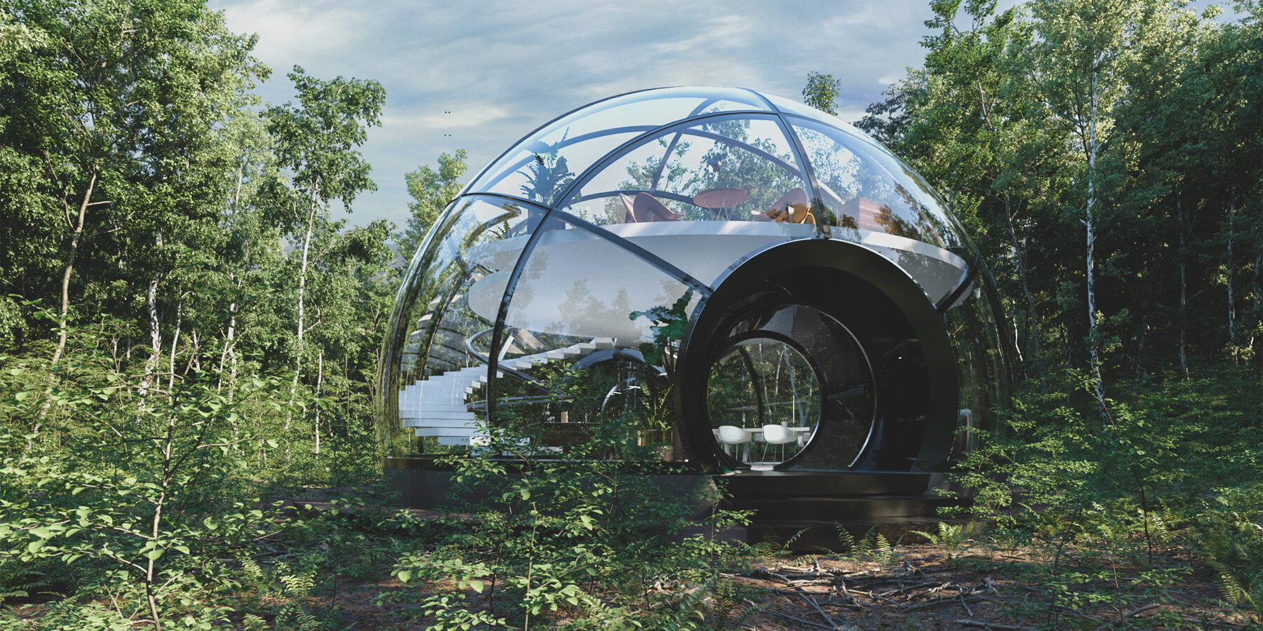 step inside the 360°rotating living o'pod by unio design studio