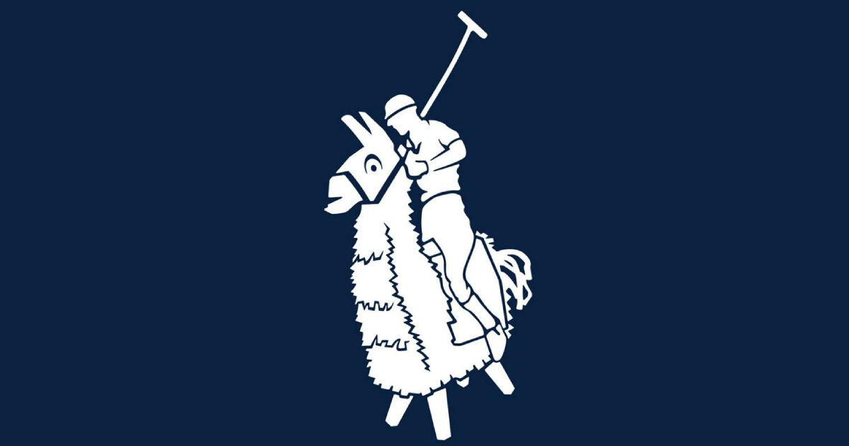 ralph lauren changes its horse logo to piñata llama for fortnite fans