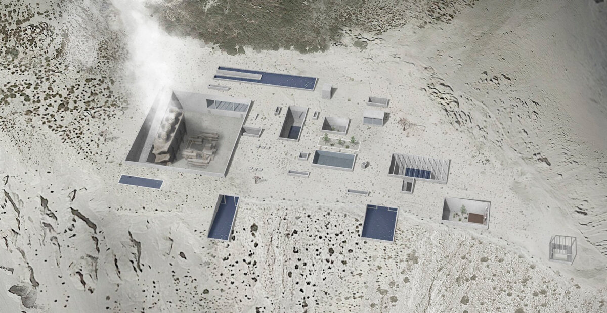 student proposal carves baths in greek island's volcanic landscape to repurpose mining sites