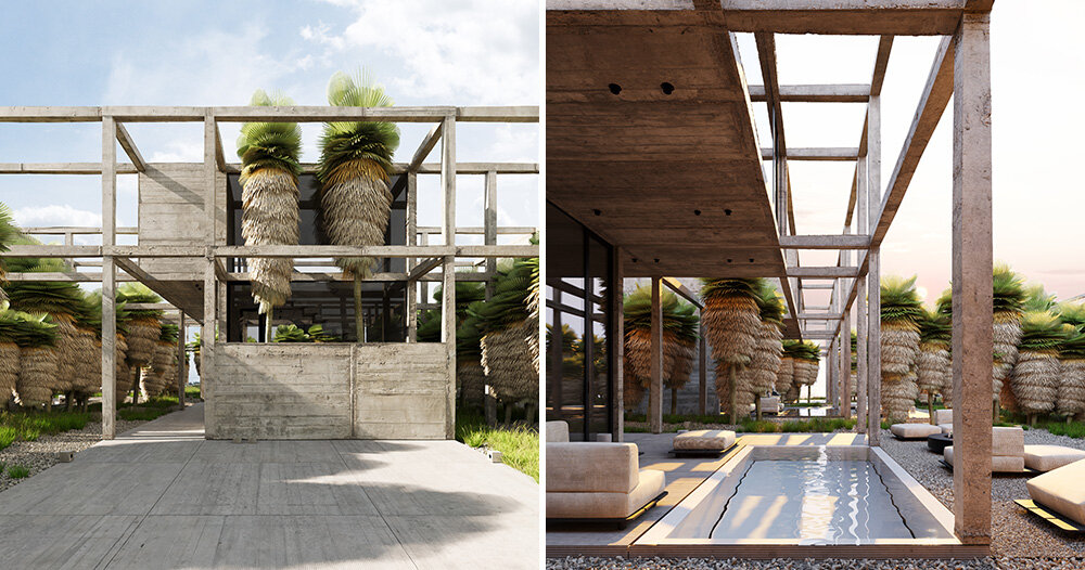 ukraine-based sirotov architects designs minimalist home in bali