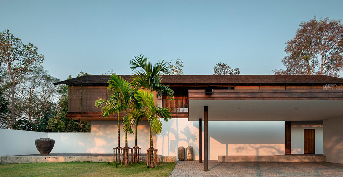 bamboo louvers and gable roof shield nong ho 17 house in thailand