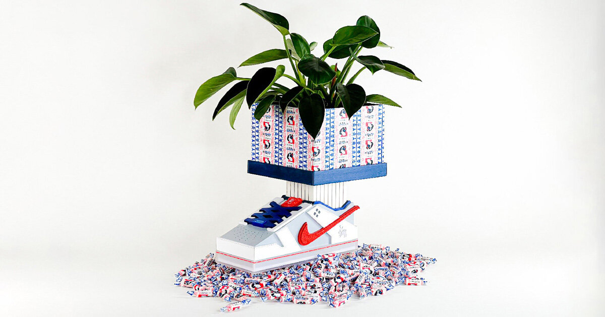 honorroller’s nike-inspired vase blooms plants and flowers for the lunar new year