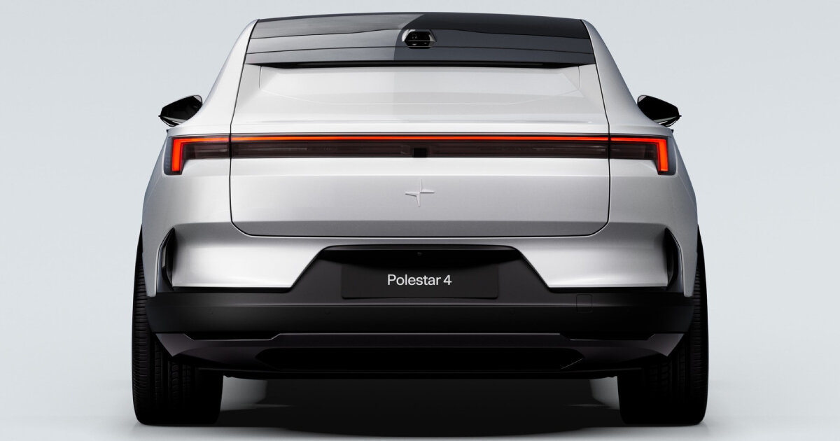 no rear window, no problem - say hello to polestar 4 electric SUV with  camera on the back