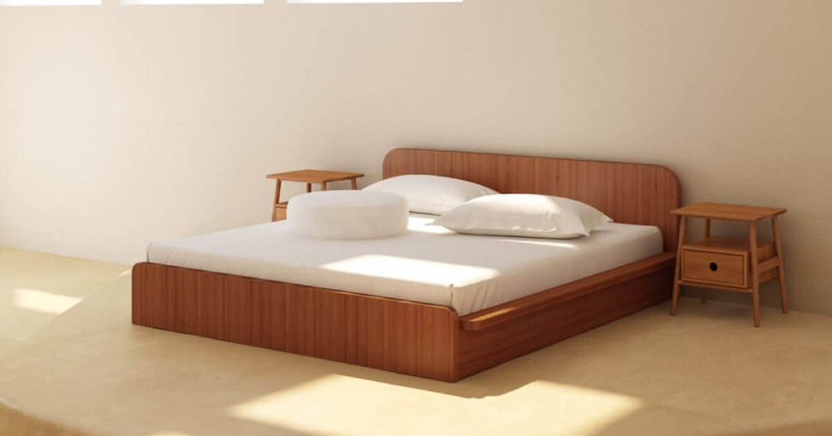 gentle curves crafted from solid pressed bamboo give shape to eco