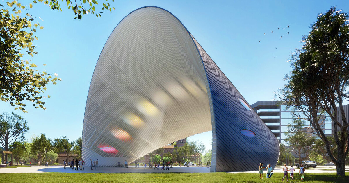 world's largest sundial with solar panels triples as energy generator