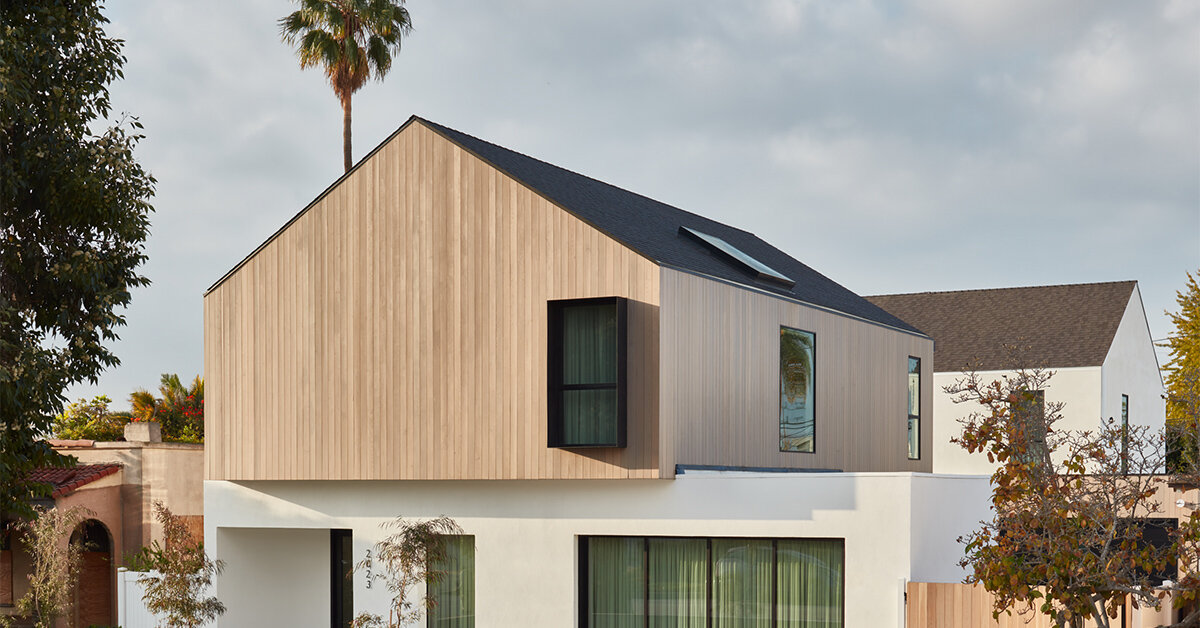 bittoni architects' los angeles duplex reimagines pitchedroof homes
