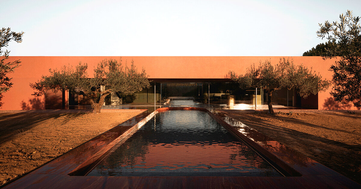 balzar arquitectos plants residence's steel volume in an olive grove - Vimarsana News