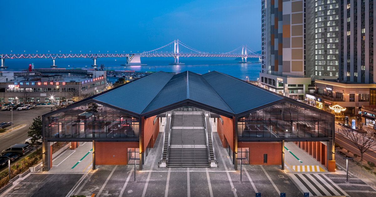 red brick and steel framework composes millac the market in south