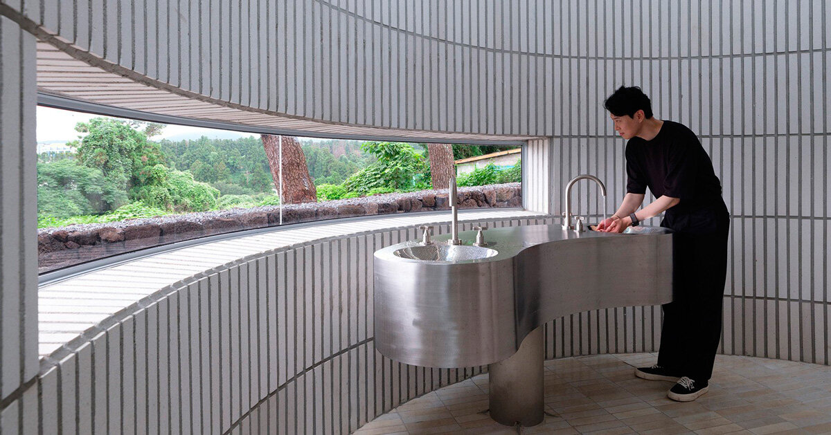 ceramic tiles coat the rounded form of church unit in south korea - Vimarsana News
