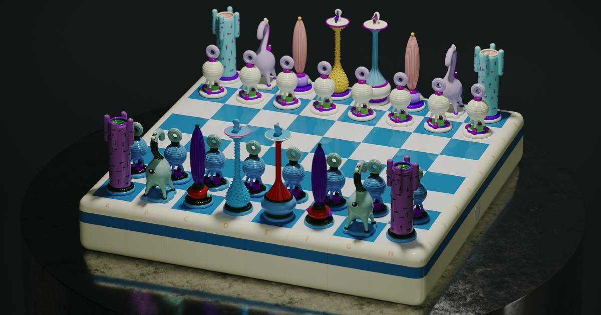 CHess Pieces - Name Shaped 3D model