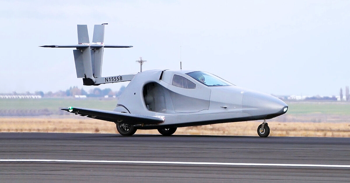 roadlegal flying car 'switchblade' takes its successful first flight