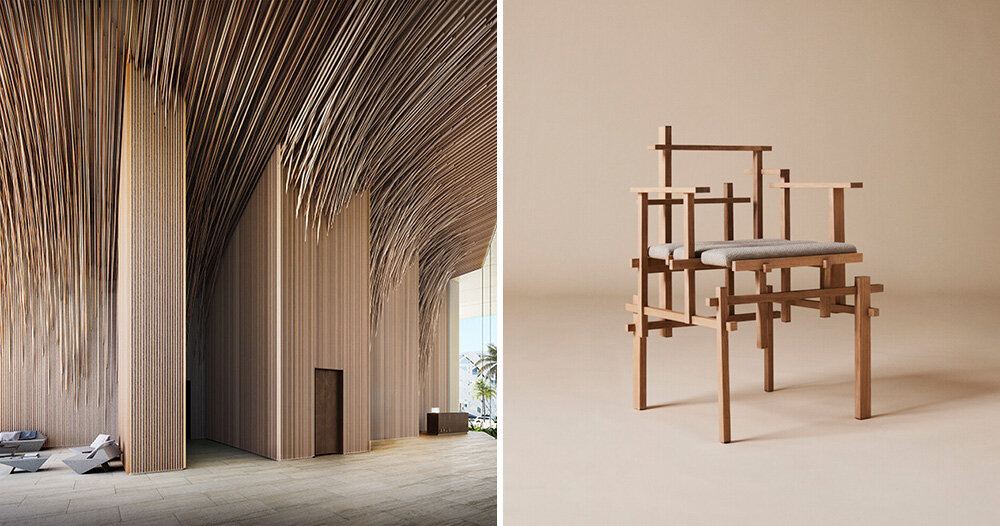 kengo kuma designs ‘migumi’ furniture for aman miami beach