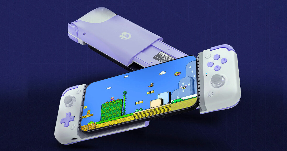 nintendo DS-model controller for android smartphones and apple iphone 15 revives retro gaming