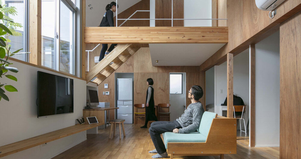 house H: minimalist box encloses complex interiors by shinsuke fujii architects