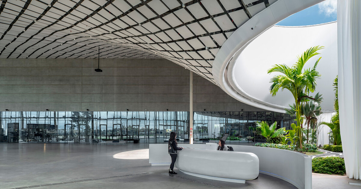 mario cucinella tops brazilian smart factory with sloping roof inspired by leaves - Vimarsana News