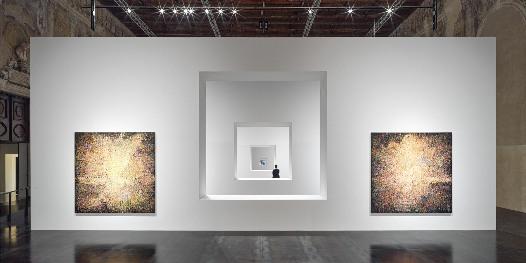 zeng fanzhi debuts latest works at tadao ando-designed show in venice