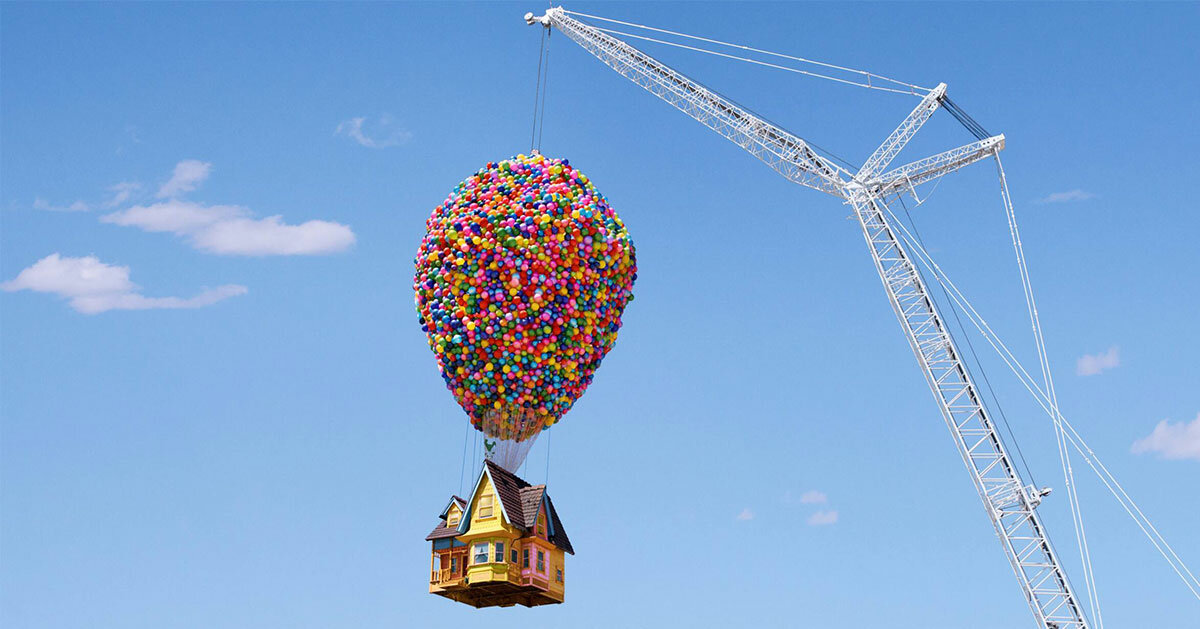 airbnb lets you sleep inside pixar’s UP house — and yes, it floats