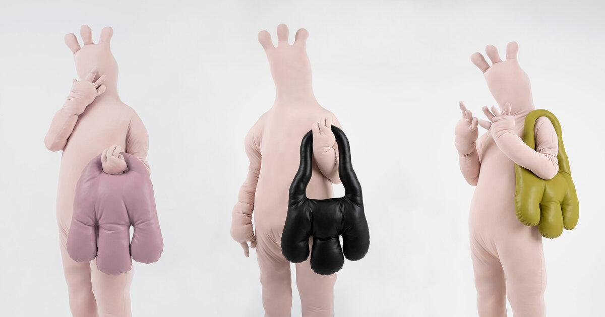 KKEKK’s fantastical bags imagine oversized human hands to carry your belongings