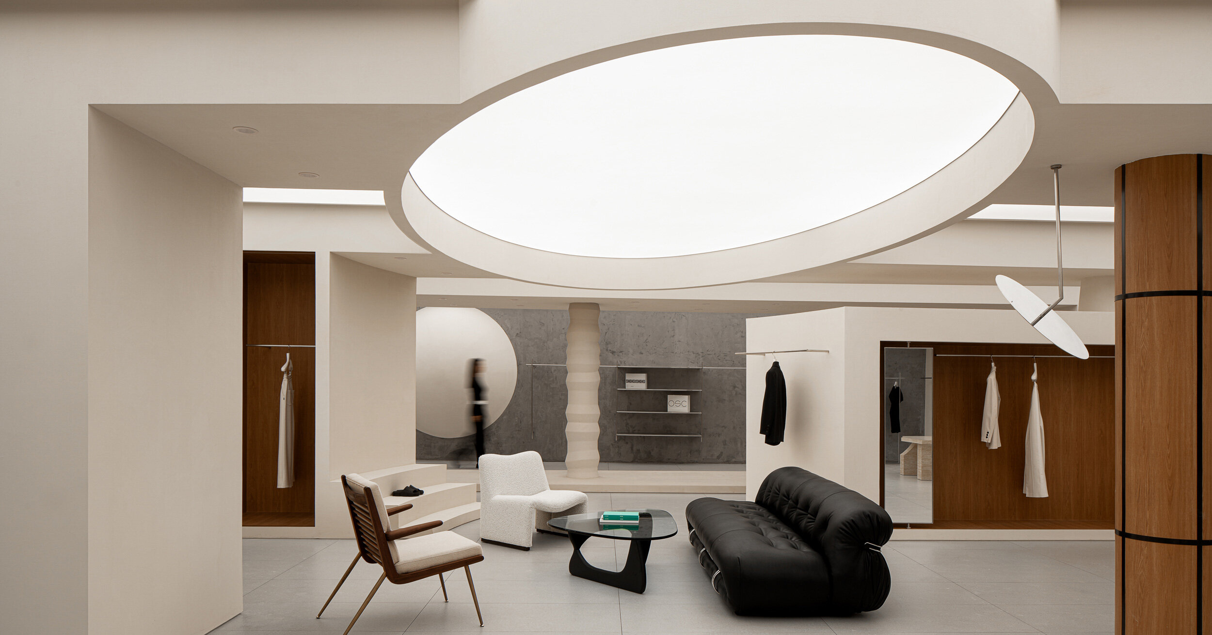 elliptical elements bring living room warmth to xframe studio’s OSC boutique in china elliptical elements bring living room warmth to xframe studio’s OSC boutique in china