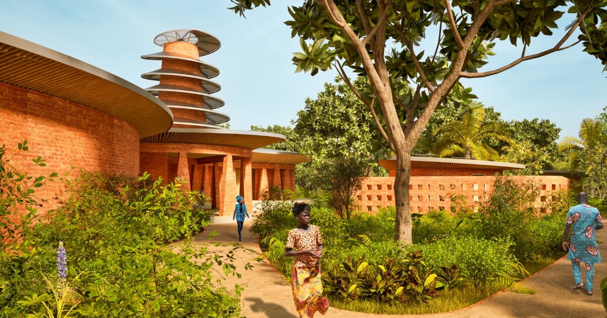 patios piece kéré architecture's masterplan for culture center, notsé