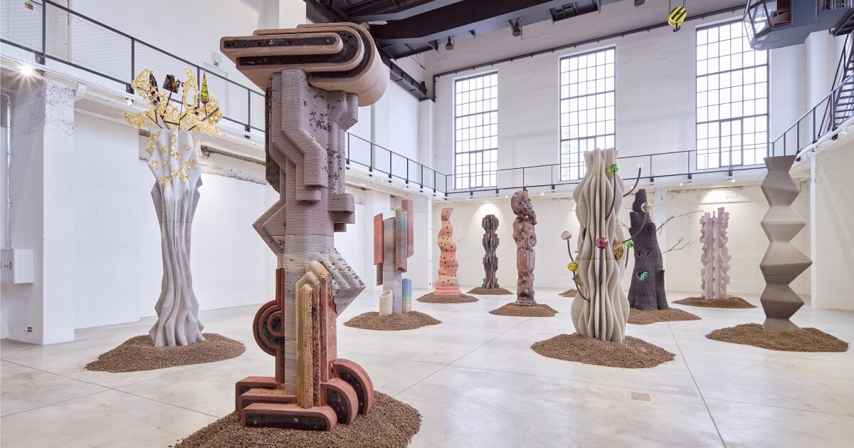 matyáš chochola's 3D printed sculptures evoke baroque ruins