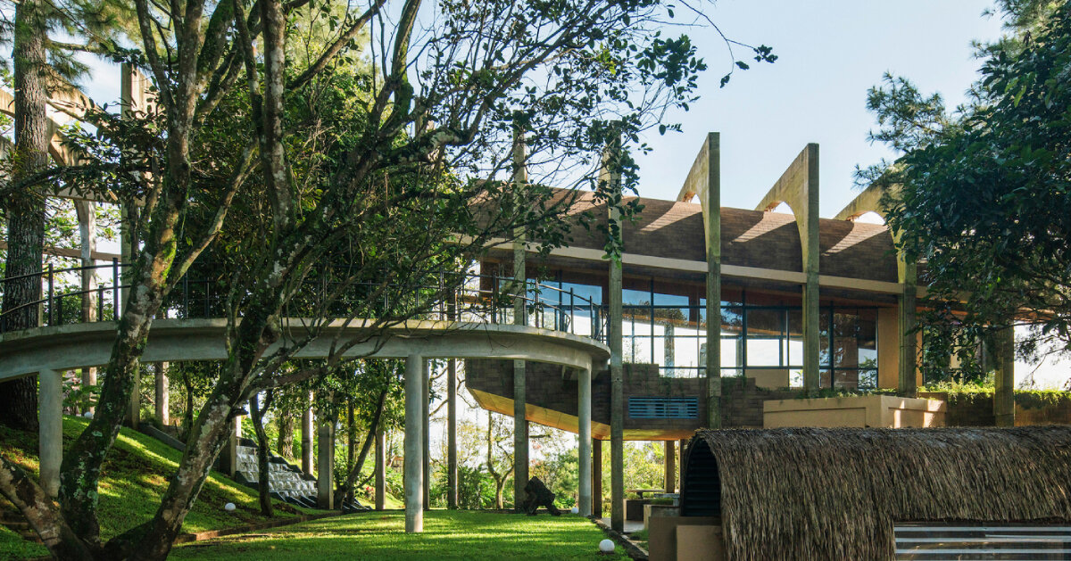 RAD+ar's chapel and villa complex in rural indonesia is a spiritual sanctuary