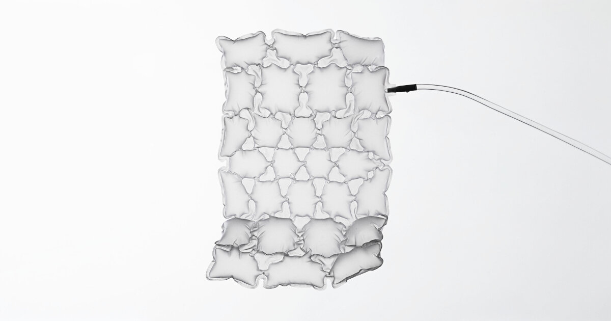Bio Matrix Inflatable project ara turns inflatable structures into adjustable packaging
