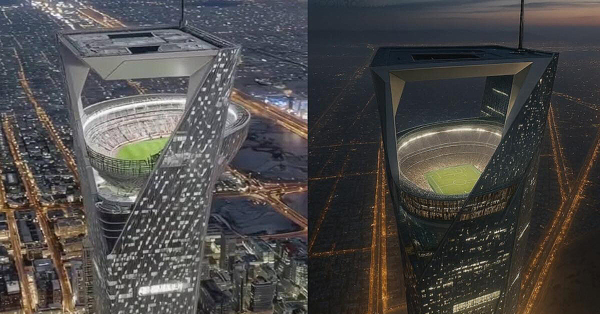is this what saudi arabia's sky stadium for 2034 FIFA world cup will look like?