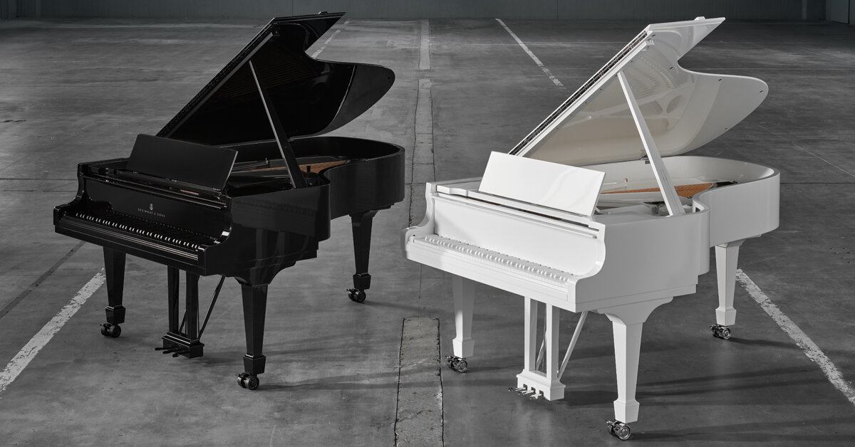 steinway & sons unveils ultra black and ultra white grand pianos in monochrome design