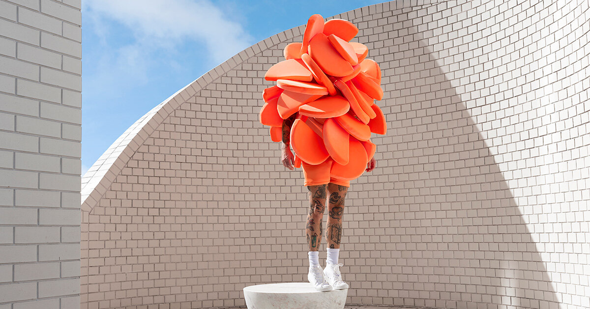 gerwyn davies' sculptural costumes reshape the body in dazzling self-portraits