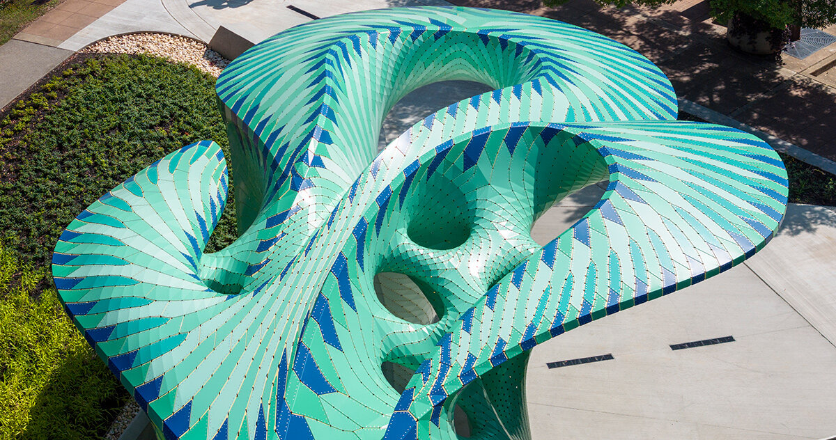 MARC FORNES / THEVERYMANY brings aluminum sculpture to tennessee's knoxville park