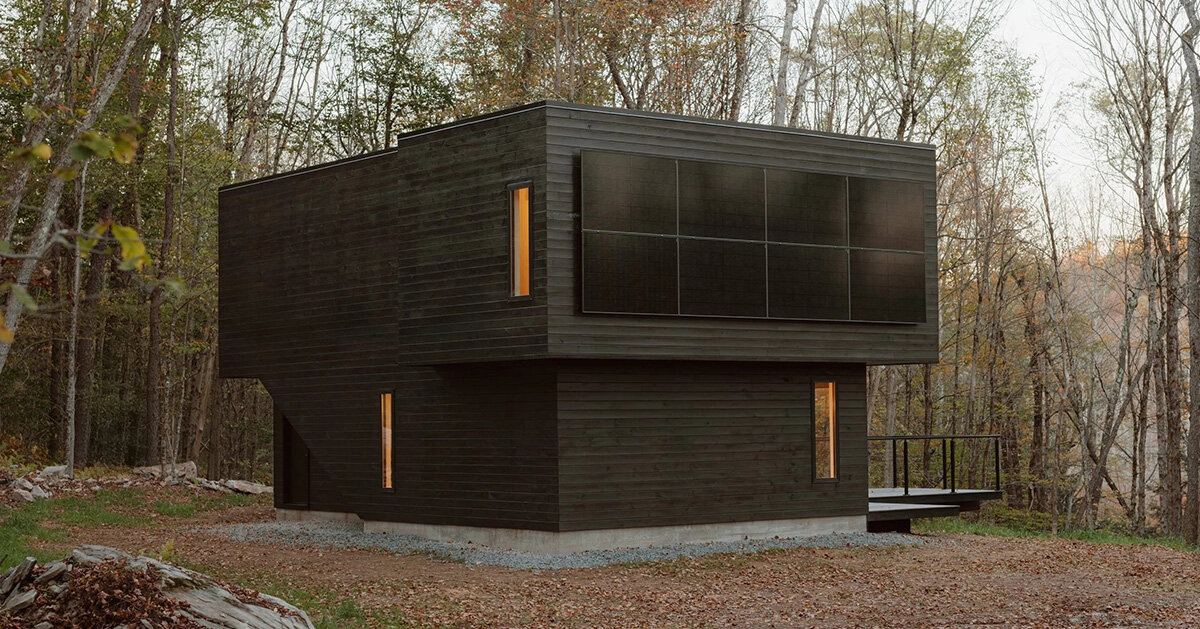 marc thorpe builds wooden residence powered entirely by the sun in new york forest